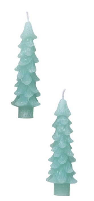 Tapers - Tree, Short Ice Blue (Pair)