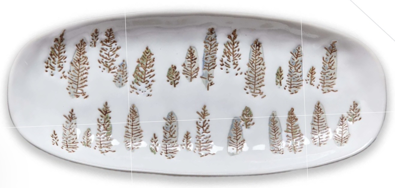 Platter - Holiday, Aspen Oval Platter