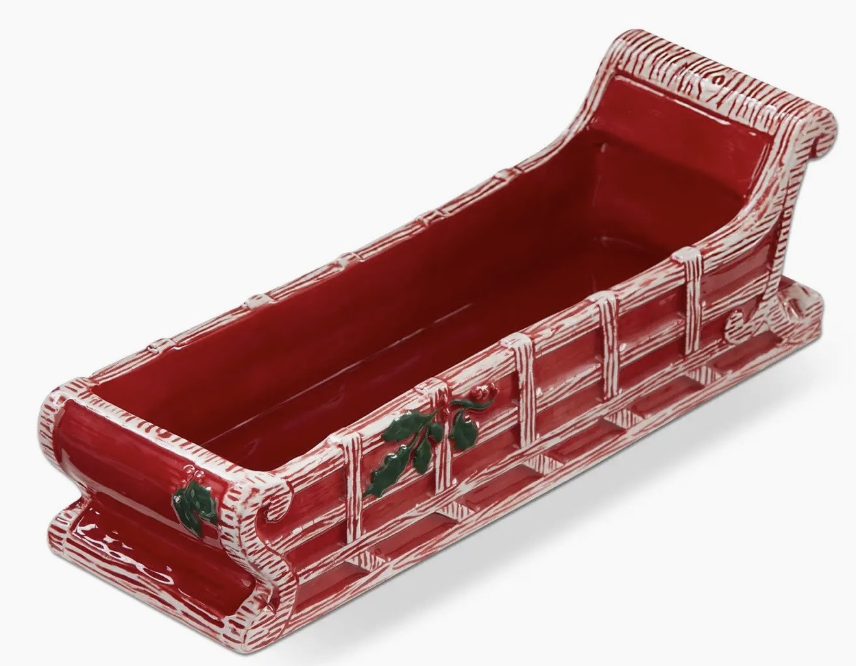 Cracker Dish Set, Santa’s Sleigh