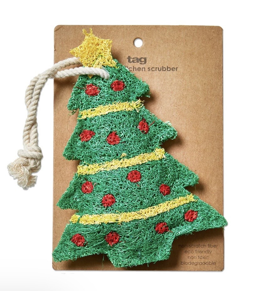 Sponge - Kitchen Scrubber, Holiday Tree