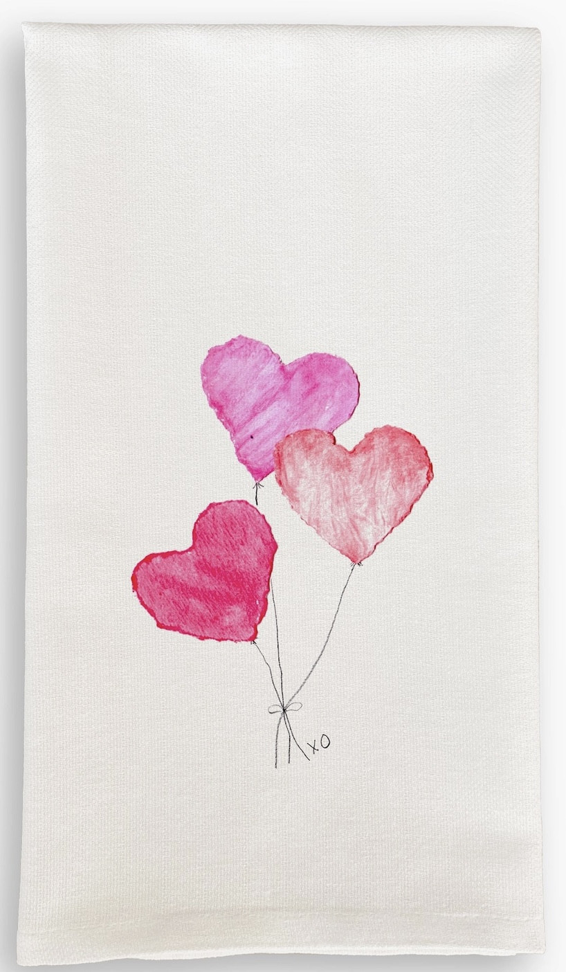 Dish Towel -  3 Hearts