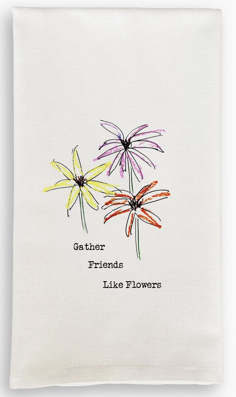 Dish Towel -  Floral, Gather Friends