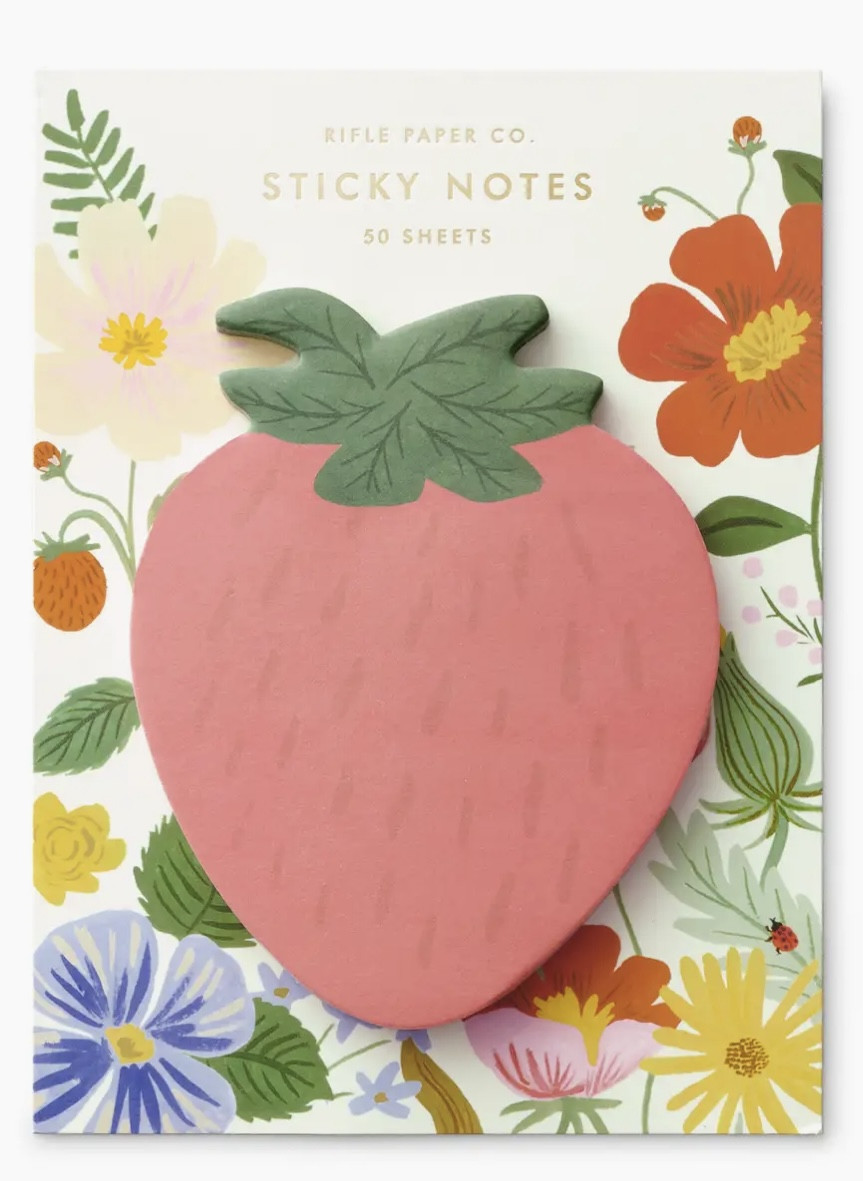 Rifle Paper - Sticky Notes, Strawberry