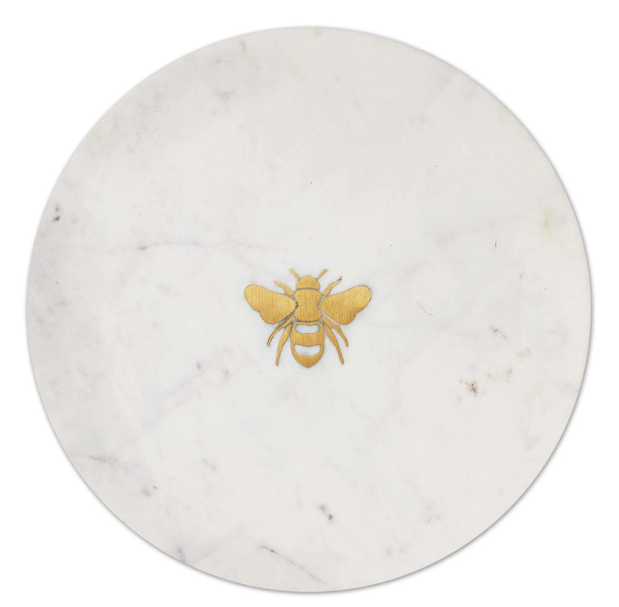 Platter - Bee Inlay Round Marble Board