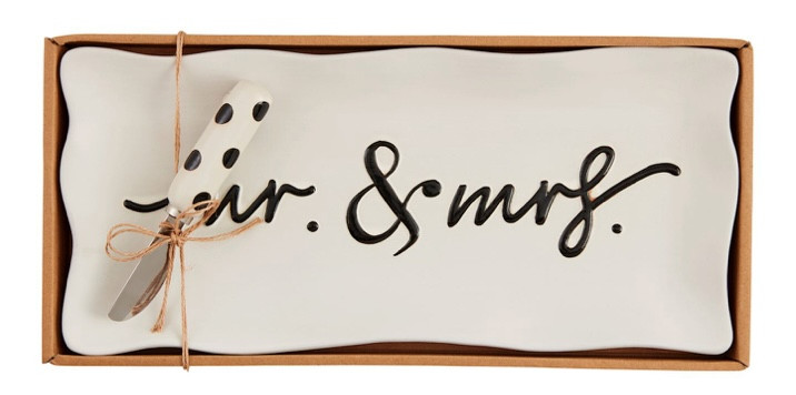 Platter - Wedding, Mr & Mrs Serving Set