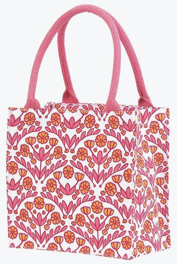 Tote Bag - Reusable Cotton Gift Bag Tote, Pink Blaire