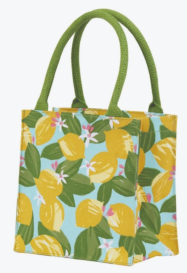 Tote Bag - Reusable Cotton Gift Bag Tote, Lemon