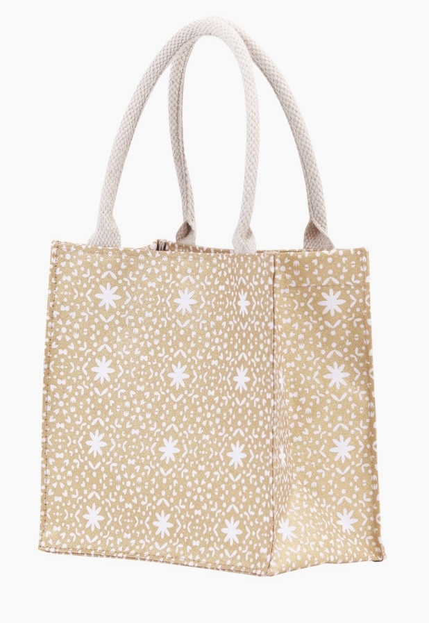 Tote Bag - Reusable Cotton Gift Bag Tote, Golden Flakes