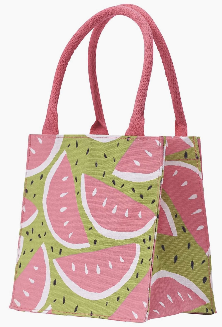 Tote Bag - Reusable Cotton Gift Bag Tote, Watermelon