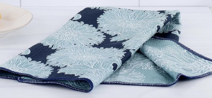 Dish Towel - Microfiber, Chrysanthemum