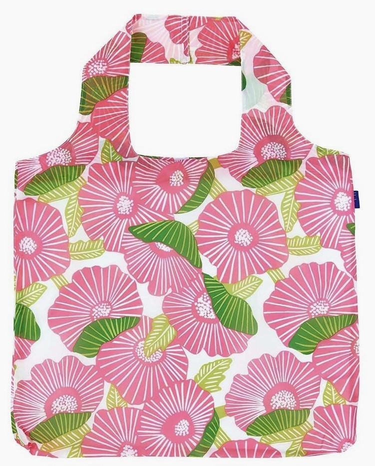 Tote Bag - Blu, Pink Papaver