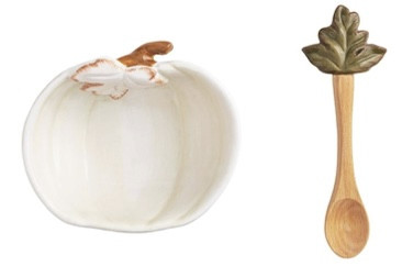 Platter - Pumpkin Dip Set, Ivory