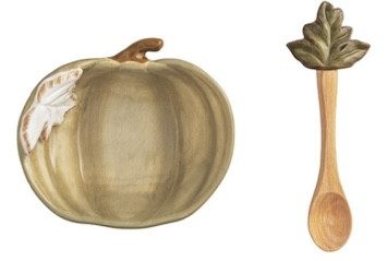 Platter - Pumpkin Dip Set, Taupe