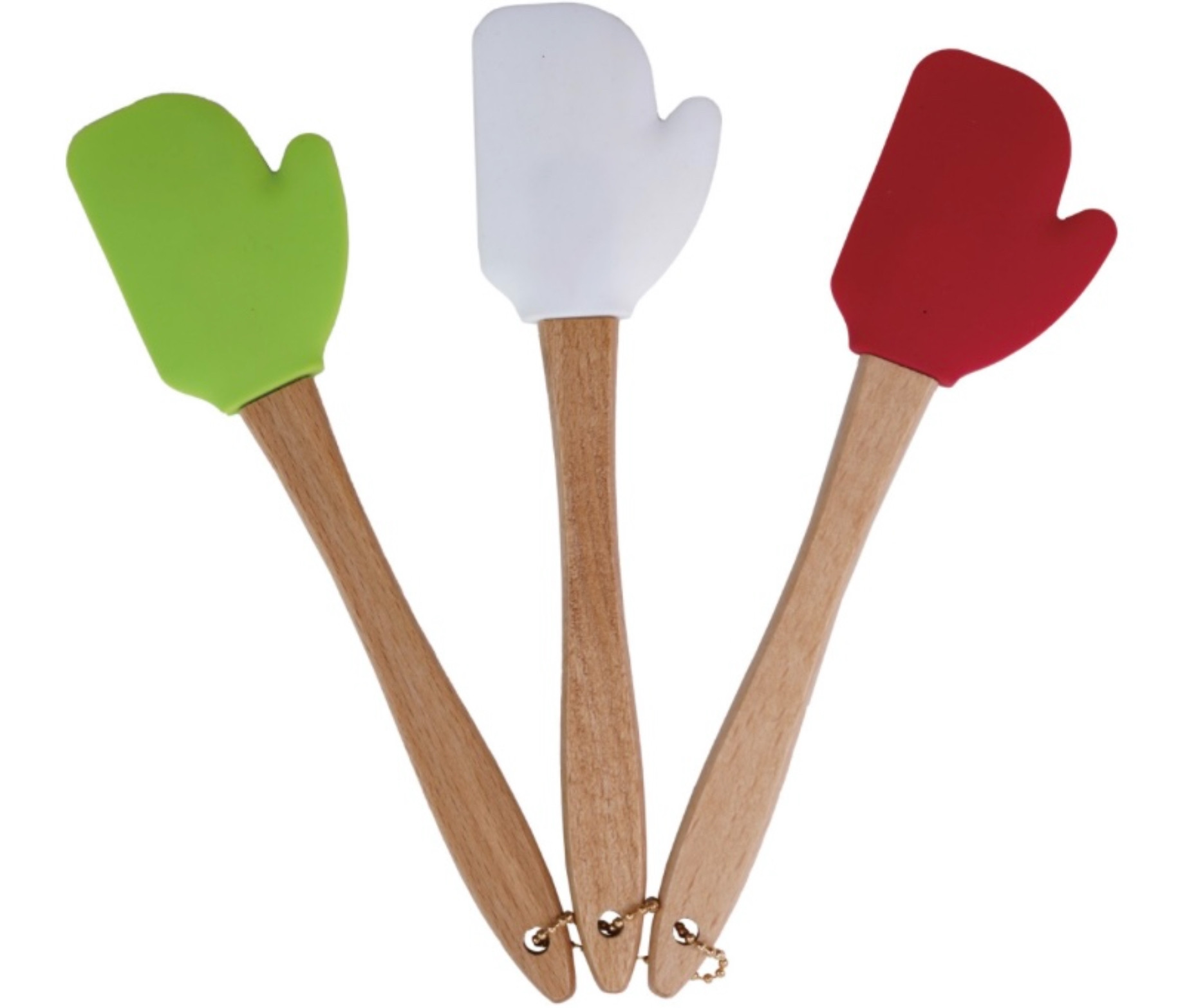 Holiday Mitten Spatulas  (set of 3) 