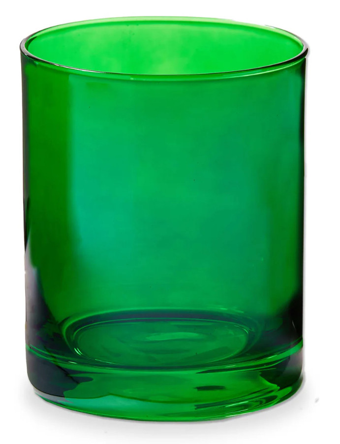 Cocktail Glass - Holiday, Green Rocks Glass
