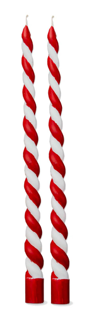 Tapers - Red & White Twist