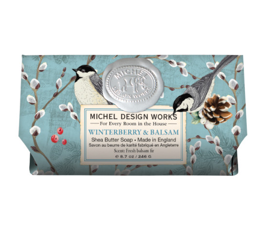 Michel Design - Winterberry & Balsam Large Bar Soap