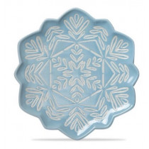 Platter - Holiday, Small Snowflake Plate