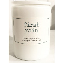 Vintages Home Market - First Rain  Candle,  Apothecary 10oz