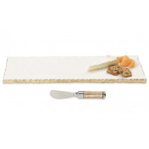 Marble & Gold Cheese Server Set