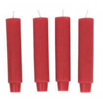 Tapers - Short, Red (Set of 4)