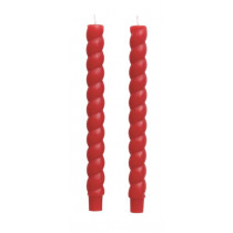 Tapers - Rope, Red (Pair)
