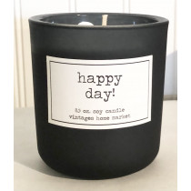 Vintages Home Market - Happy Day!  Candle,   Limited Edition Graphite