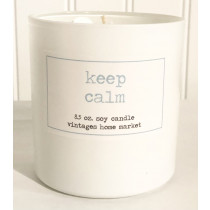 Vintages Home Market - Keep Calm Candle