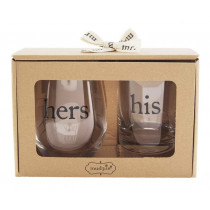 His & Hers Glass Set