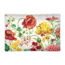 Michel Design - Poppies & Posies Glass Soap Dish