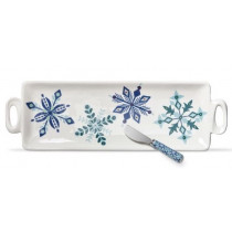 Platter - Holiday, Snowflake Serving Set
