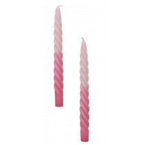 Tapers - Ombre Twist Pink (Pair)