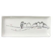 Platter - Holiday, Winter Sketches Birds