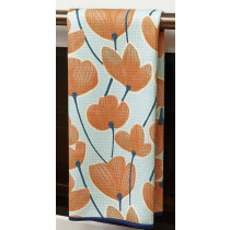 Dish Towel - Microfiber, Orange Poppy