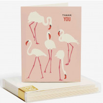 Snow & Graham Thank You Cards - Flamingos (set of 8)