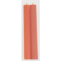 Tapers - Pleated 7” - Tomato Red (Pair)