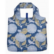 Tote Bag - Blu, Chrysanthemum & Bird