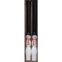 Tapers - Snowman (Pair)