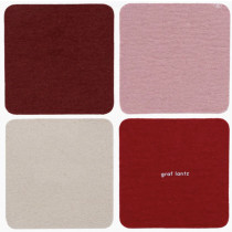 Coasters - Bierfilzl Square Felt (set of 4), Crimson Multi