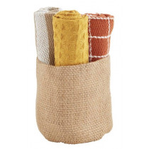 Dish Cloth Set - Jute, Mustard