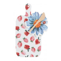 Serving Board Set - Melamine, Strawberries