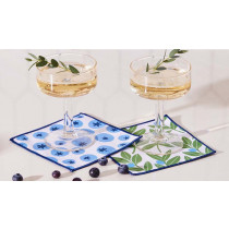 Microfiber Cocktail Napkins (Set of 8) - Blueberry