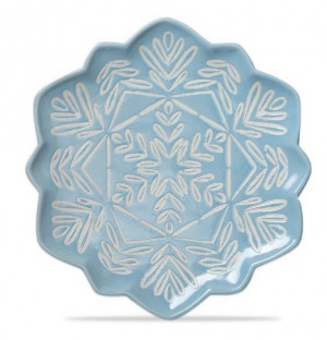 Platter - Holiday, Small Snowflake Plate