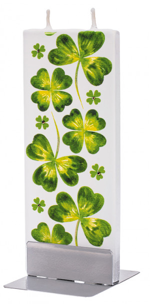 Four Leaf Clover Flat Candle