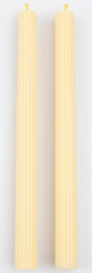 Tapers - Pleated 11” - Yellow (Pair)