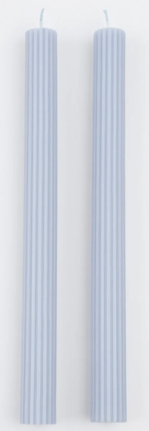 Tapers - Pleated 11” - Sky Blue (Pair)