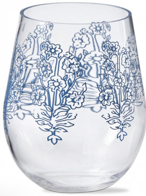 Wine Glass - Acrylic Cottage Stemless 