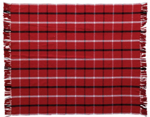  Throw, Red, Black & White