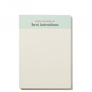 Snow & Graham Notepad - From the desk of Best Intentions