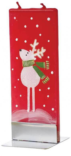 Flat Candle - Reindeer